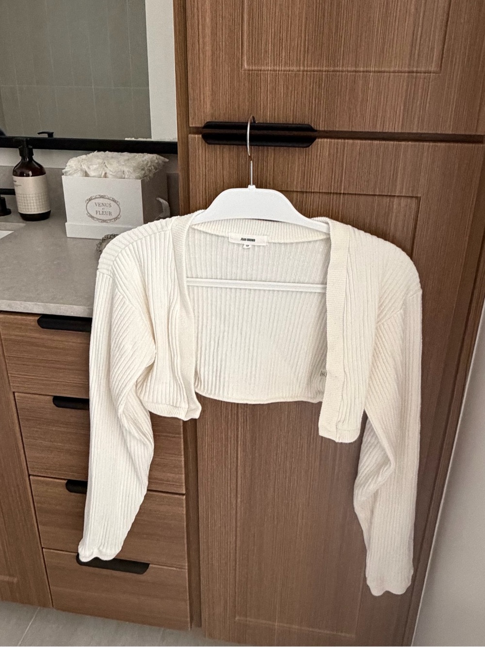 Joah Brown Ivory Cropped Shrug